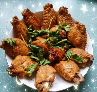 Yellow chicken wings