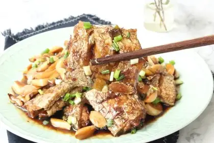 Garlic with fish