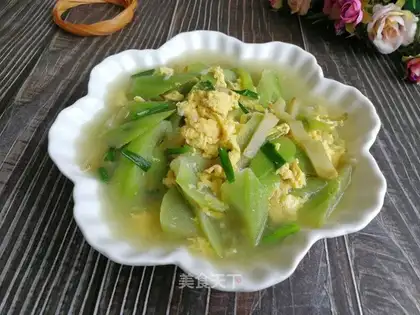 Smelt and egg soup