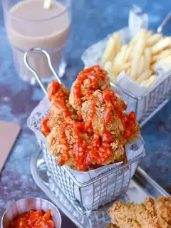 Korean garlic sweet fried chicken