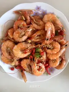 Red-fried prawn