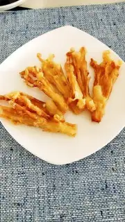 Fried golden mushrooms