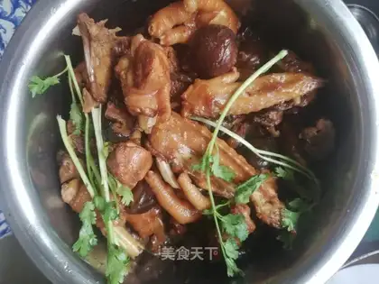 Chicken stew mushrooms