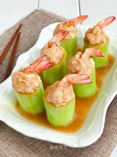 Fresh shrimp cucumber