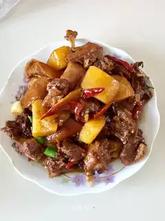 Duck and potatoes