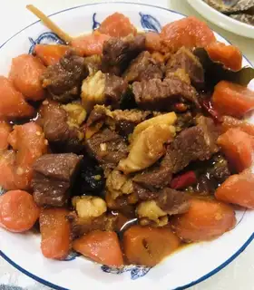 Cream beef carrots