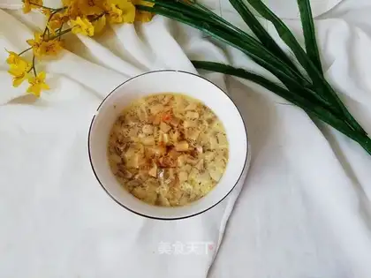 Shroom shrimp steamed eggs