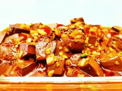 Sour duck blood