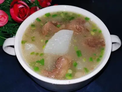 Roach beef soup