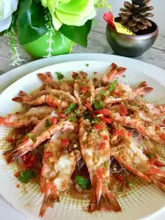 Shrimp with garlic powder fan