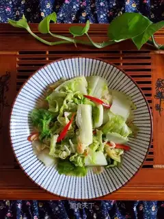 Cherry shrimp and cabbage