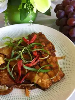 Honey sauce fish willows