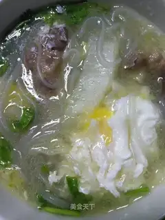 Salted lamb soup