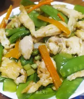 Chicken chest and snow beans