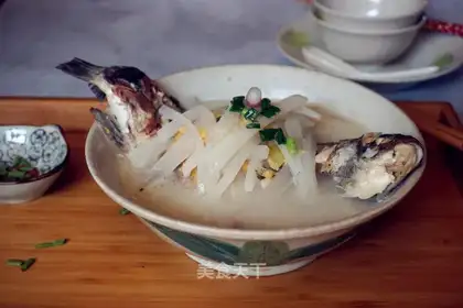 The radish gravy soup