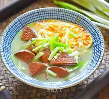 Slurpkey egg duck blood soup