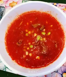 Tomato beef corn