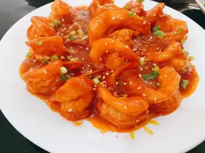 Cheese juice and back shrimp