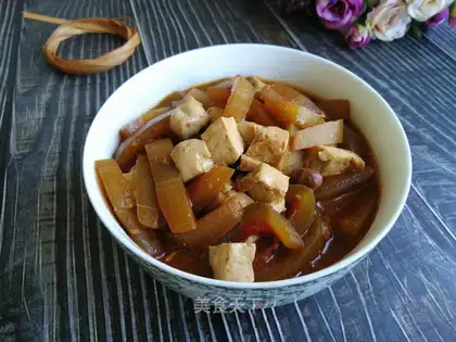 Tofu melon sauce