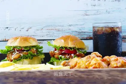A homemade chicken double