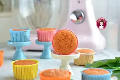 Corn powdered sponge cake