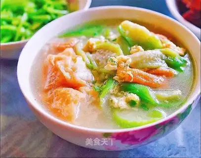 Smelt and egg soup