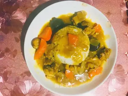 Potato curry chicken