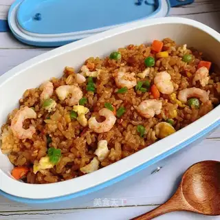 Soy shrimp fried rice