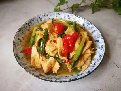 Wheat and tofu skin