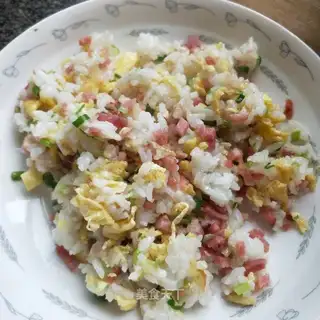 Ham and egg fried rice