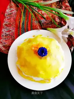 Mango lasagna cake