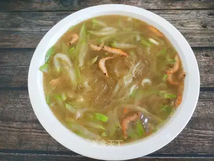 Shrimp skin fan soup