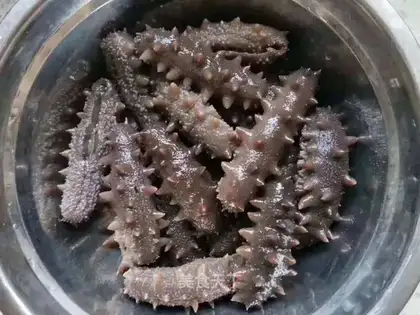 How to bubble dry sea cucumber