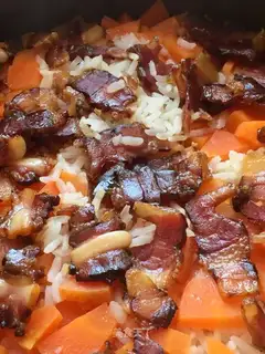 Meat rice