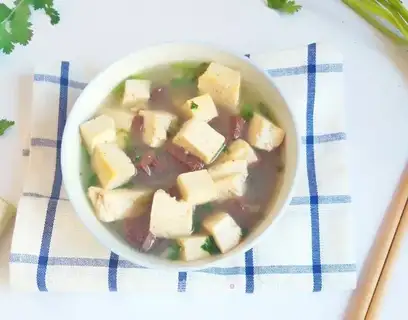 Tofu lamb soup