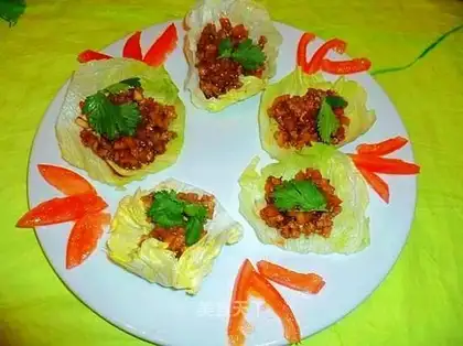 lettuce, beef, radish