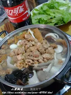 Chicken soup hot pot
