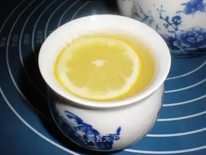 Lemon honey green tea