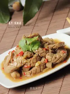 Fried waist flower with ginger