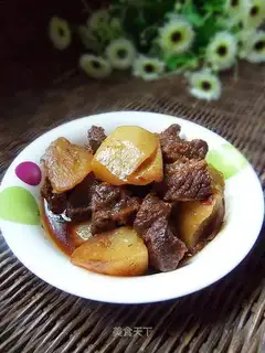 Braised radish and beef brisket
