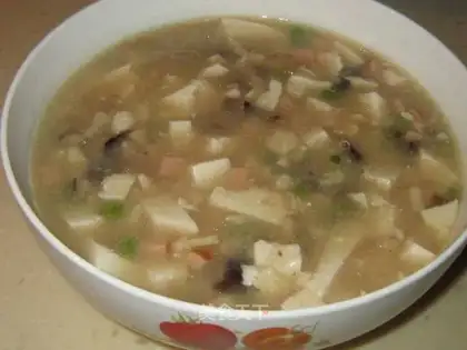 Sea cucumber and tofu casserole