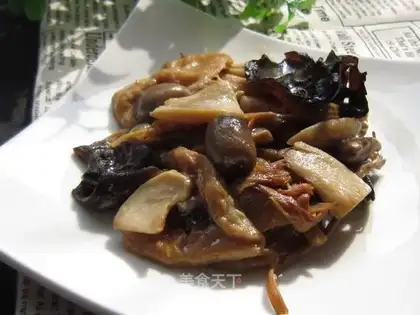 stir-fried gluten with delicacies