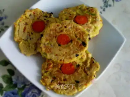 Vegetable bean dregs cake