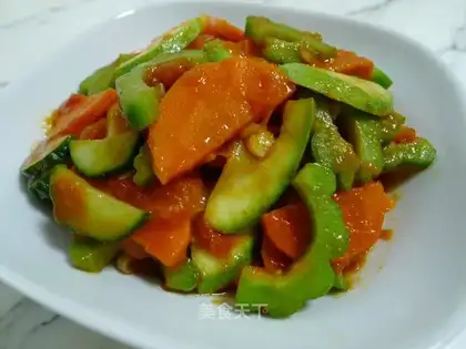 assorted vegetables in tomato sauce