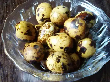 Spiced quail eggs