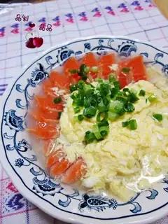 Salmon egg noodles