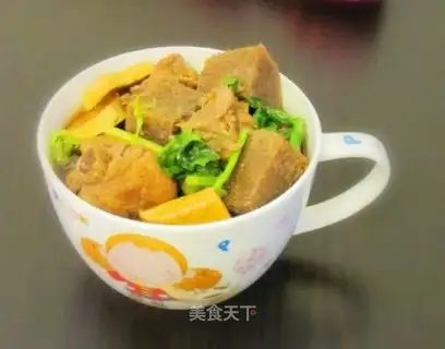 Frozen konjac duck with dried bean curd