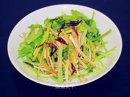 Shredded tofu salad