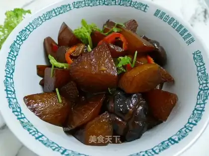 Braised white radish