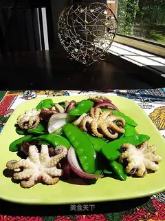 stir-fried lotus beans with cuttlefish